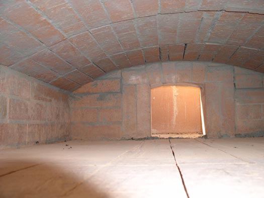 dome finished, inside detail